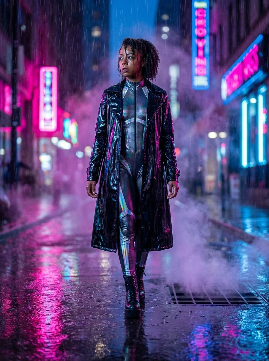 Neon Rain template